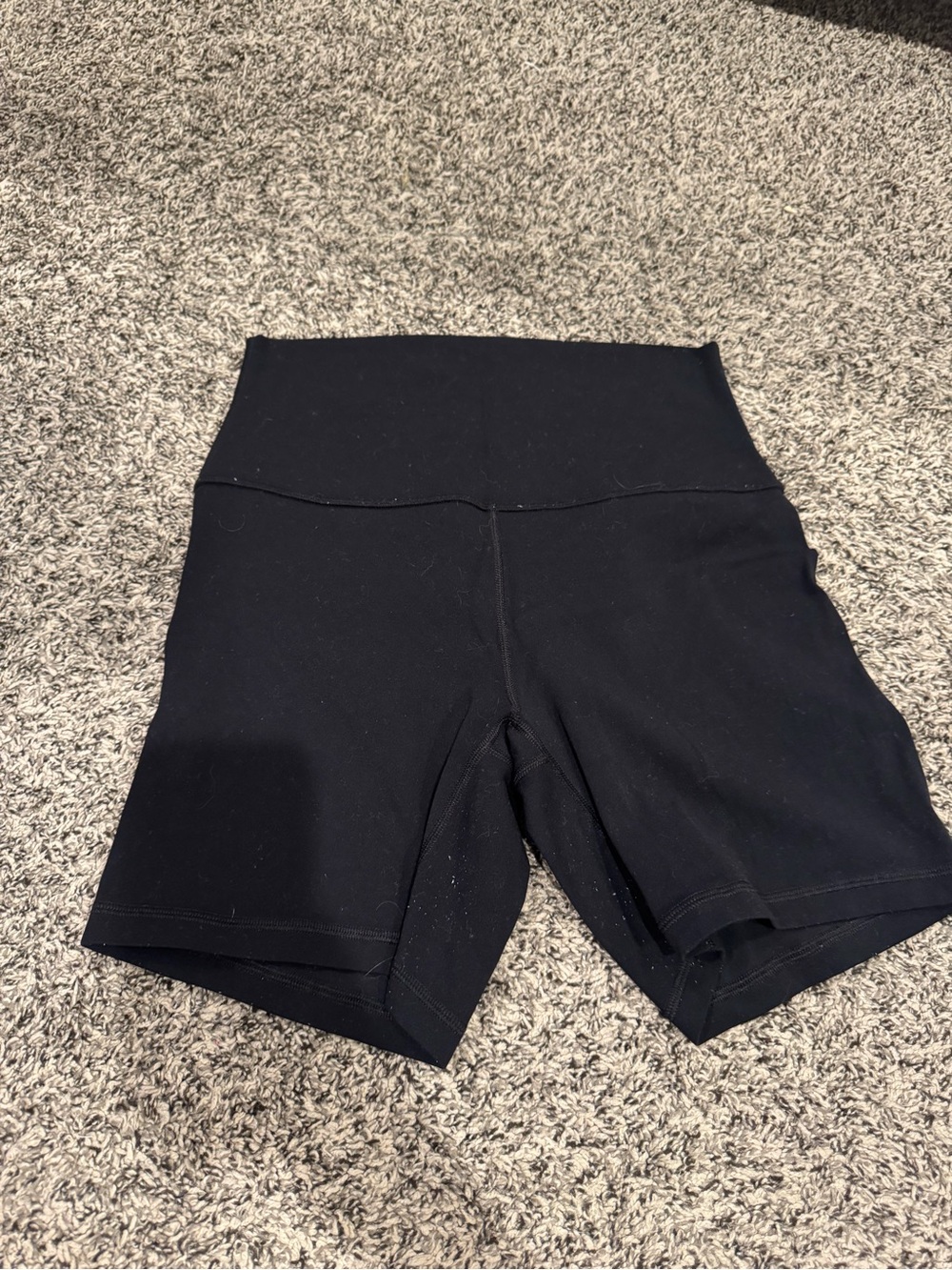 CRZ YOGA Black High-Waist Bike Shorts 6 inches
